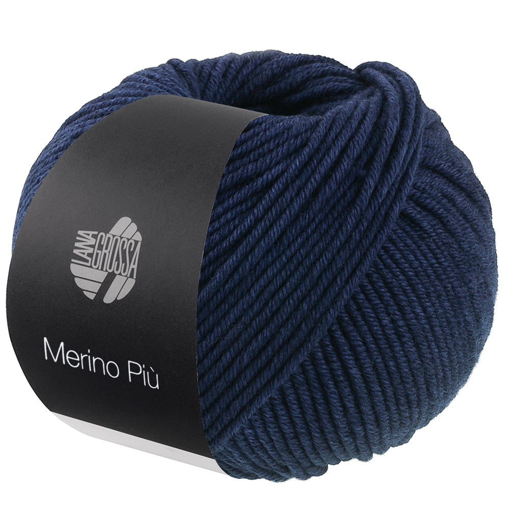 Lana Grossa Merino Piú 009 Nachtblauw - bol garen