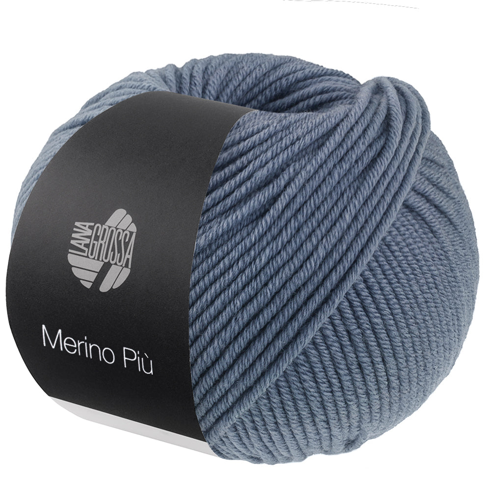 Lana Grossa Merino Piú 010 Grijsblauw - bol garen