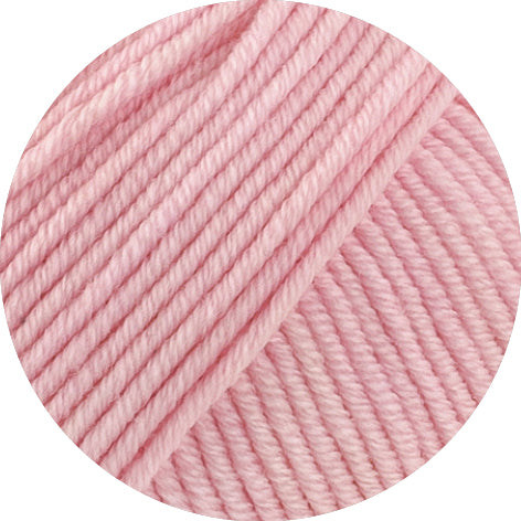 Lana Grossa Merino Piú 013 Roze - kleurdetail van bol garen