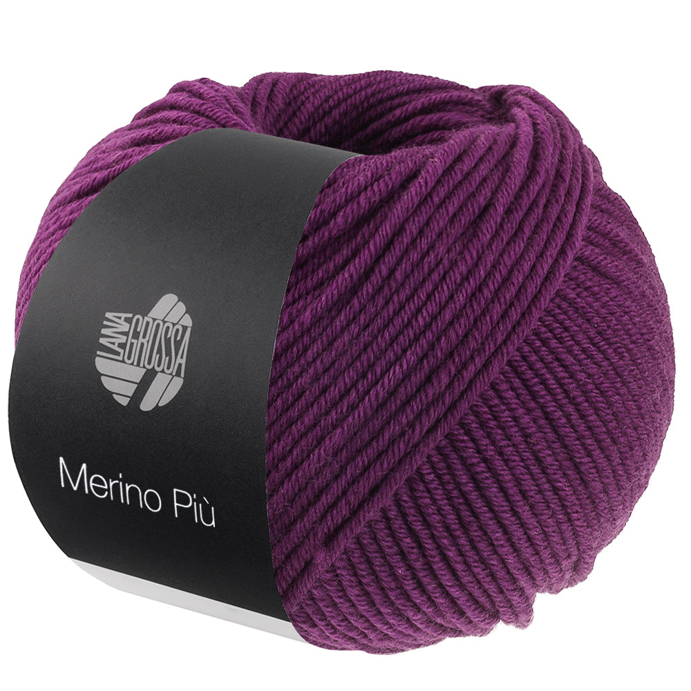 Lana Grossa Merino Piú 016 Roodviolet - bol garen