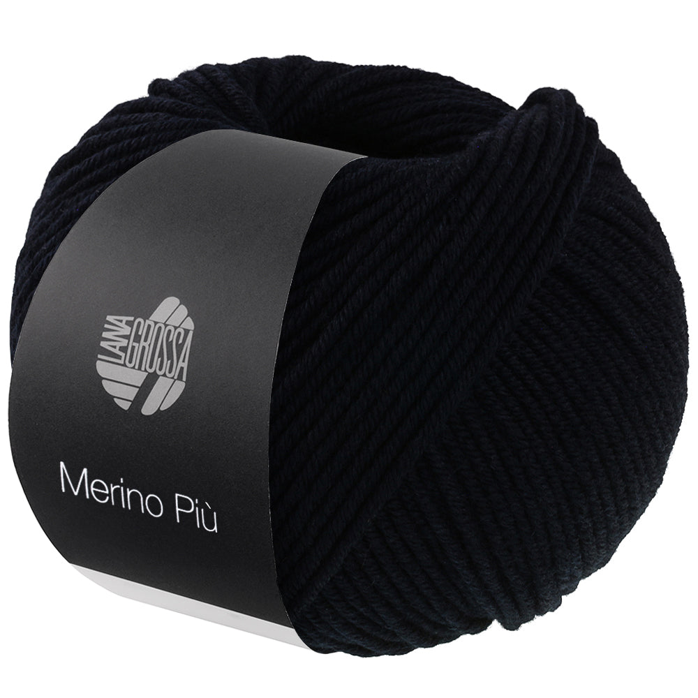 Lana Grossa Merino Piú 019 Zwart - bol garen