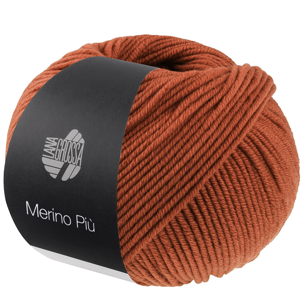 Lana Grossa Merino Piú 020 Roestoranje - bol garen