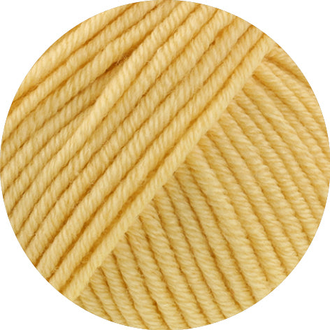 Lana Grossa Merino Piú 022 Vanille - kleurdetail van bol garen