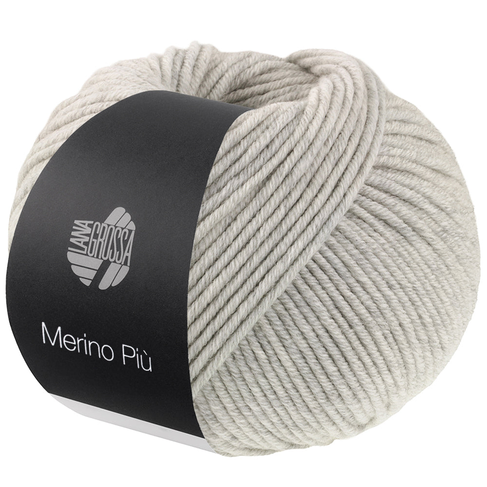 Lana Grossa Merino Piú 025 Lichtgrijs - bol garen