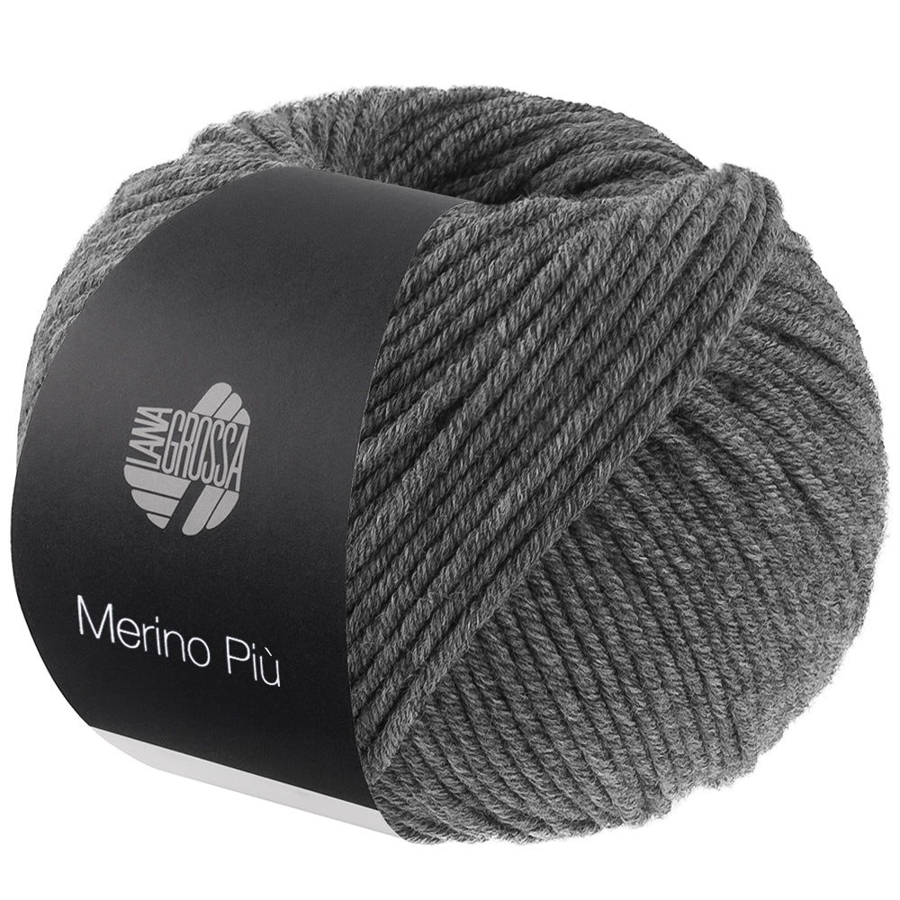 Lana Grossa Merino Piú 026 Donkergrijs - bol garen