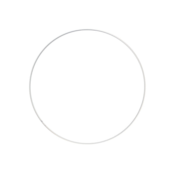 Metalen ring 30cm - Wit