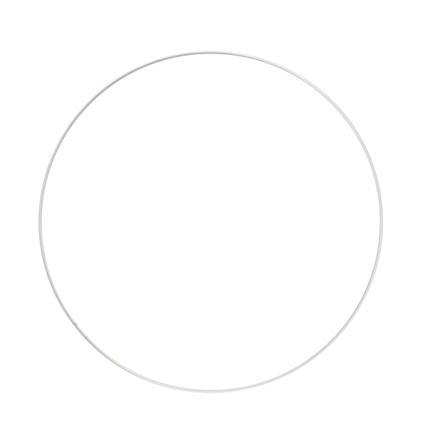 Metalen ring 40cm - Wit