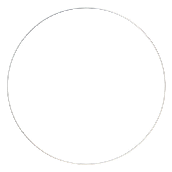 Metalen ring 50cm - Wit