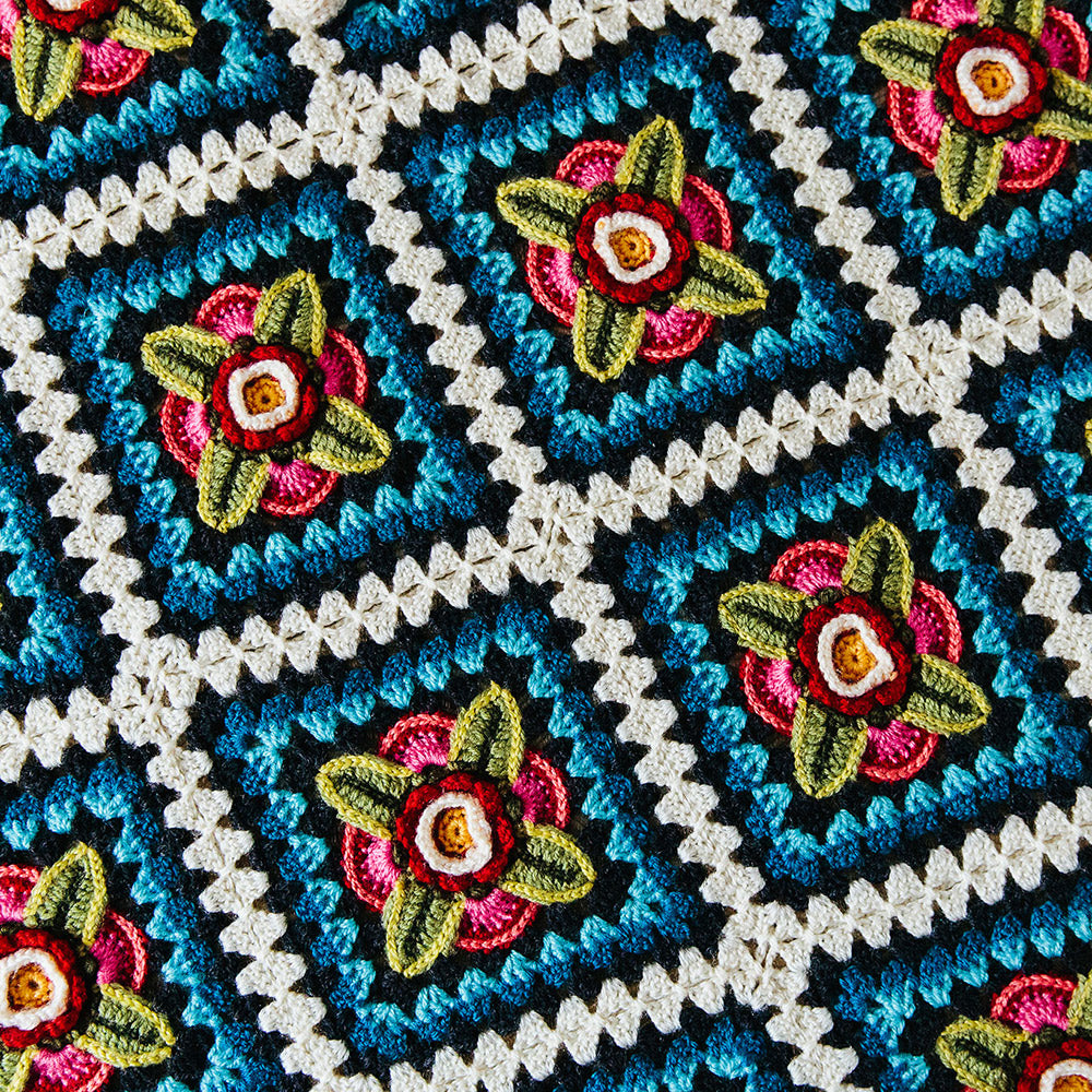 Mexican diamonds blanket — gemaakt met Mexican Diamonds Deken Haakpakket - Inclusief Digitaal Patroon