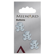 Milward Beer Knoop Blauw 17mm (3 stuks)