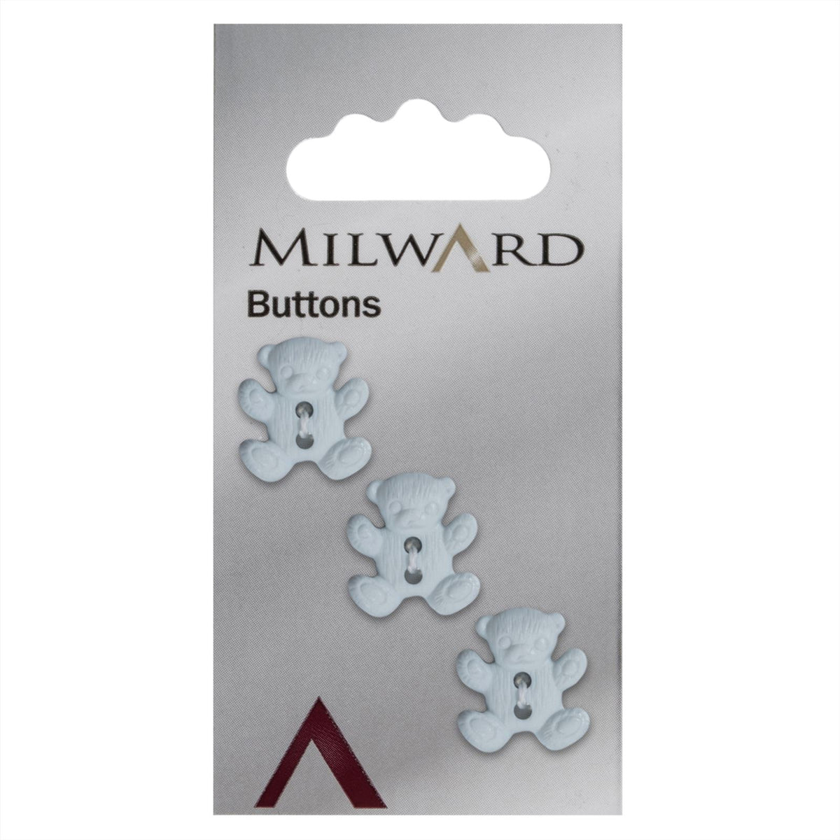 Milward Beer Knoop Blauw 17mm (3 stuks)
