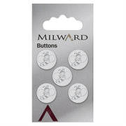 Milward Bijen Knoop Wit 15mm (5 stuks)