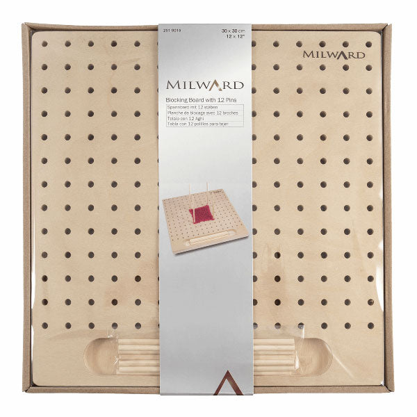 Milward blocking bord met pinnen — gemaakt met Milward Blocking Bord met