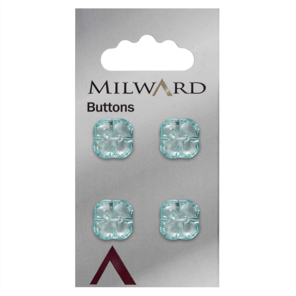 Milward Bloem Knoop Doorschijnend Lichtgroen 15mm (4 stuks)