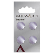 Milward Glanzende Knoop Lila 15mm (4 stuks)