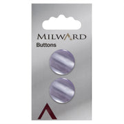 Milward Glanzende Knoop Lila 19mm (2 stuks)