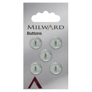 Milward Glitter Knoop Lichtgroen 12mm (5 stuks)