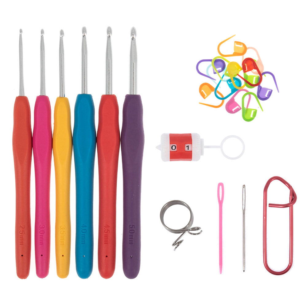 Upk — gemaakt met Milward haak-accessoireset haaknaalden & handige tools in box
