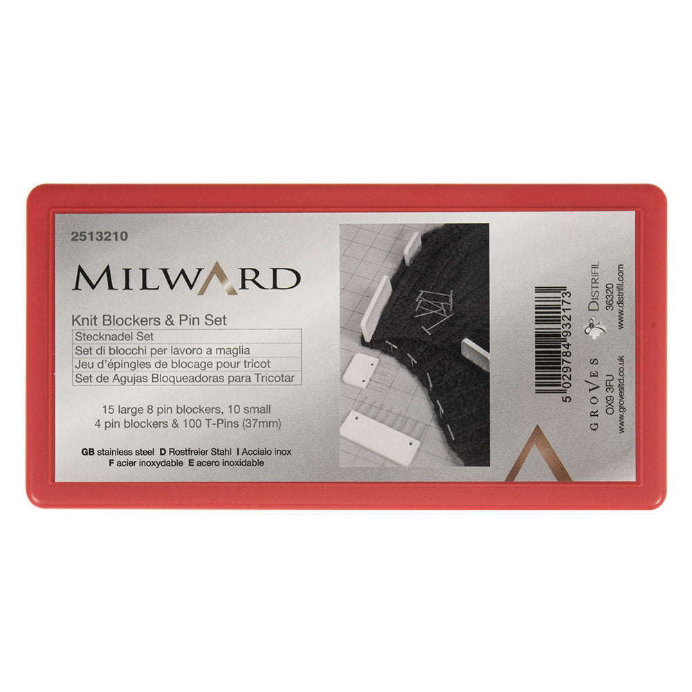 Top — gemaakt met Milward Knit Blocker Pin Set