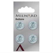 Milward Knoop Blauw Met Bij 15mm (4 stuks)