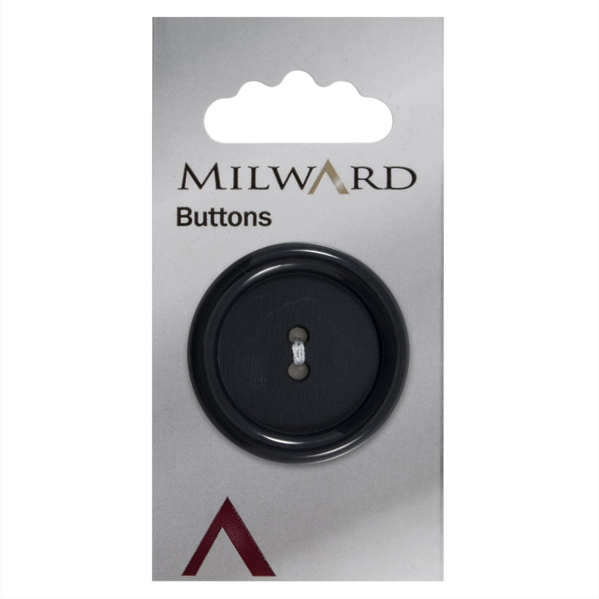 Milward Knoop Blauw/Zwart Opstaande Rand 34mm (1 stuks)