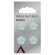 Milward Knoop Bloem Lichtgroen 15mm (4 stuks)