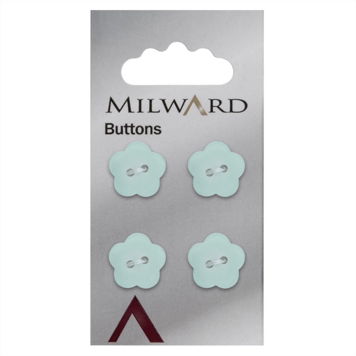 Milward Knoop Bloem Lichtgroen 15mm (4 stuks)