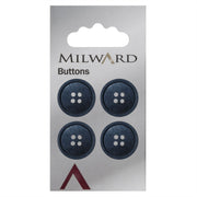 Milward Knoop Donkerblauw Glans 20mm (4 stuks)