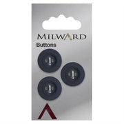 Milward Knoop Donkerblauw Mat 17mm (3 stuks)
