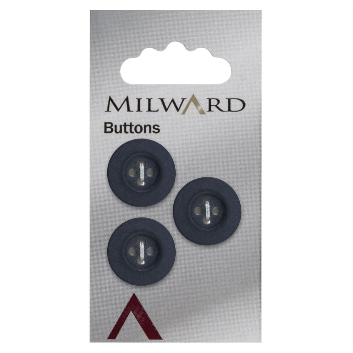 Milward Knoop Donkerblauw Mat 17mm (3 stuks)