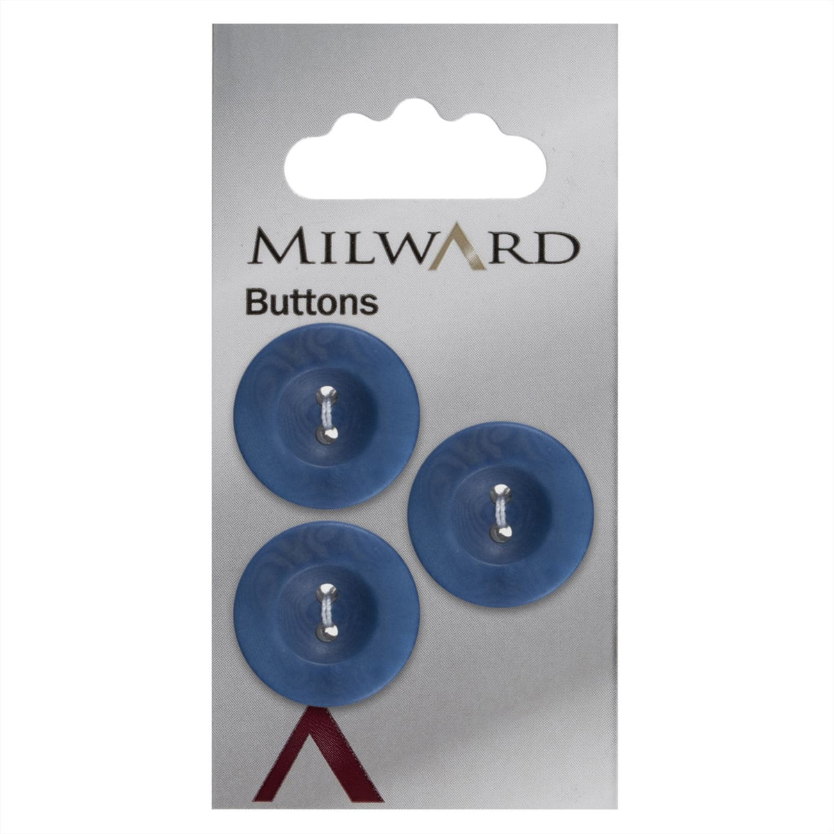 Milward Knoop Blauw Mat 20mm (3 stuks)