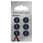 Milward Knoop Donkerblauw Met Bloem 12mm (6 stuks)
