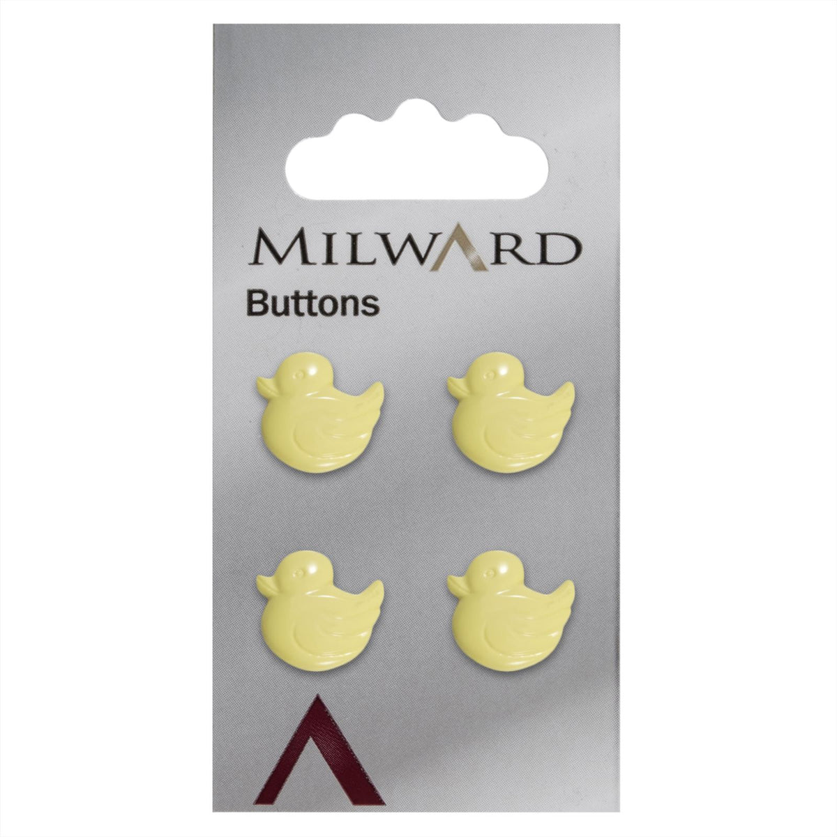 Milward Knoop Eend Geel 13mm (4 stuks)