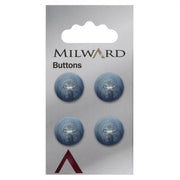 Milward Knoop Gemarmerd Blauw/Wit 15mm (4 stuks)