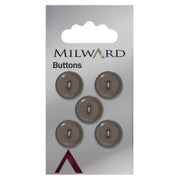 Milward Knoop Glans Grijs 15mm (5 stuks)