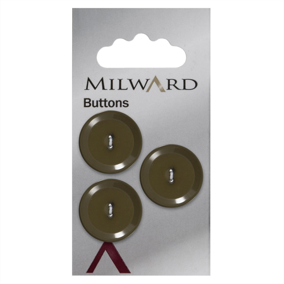 Milward Knoop Glanzend Donkergroen 20mm (3 stuks)