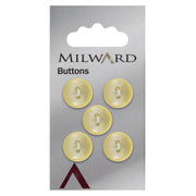 Milward Knoop Glanzend Geel 13mm (5 stuks)