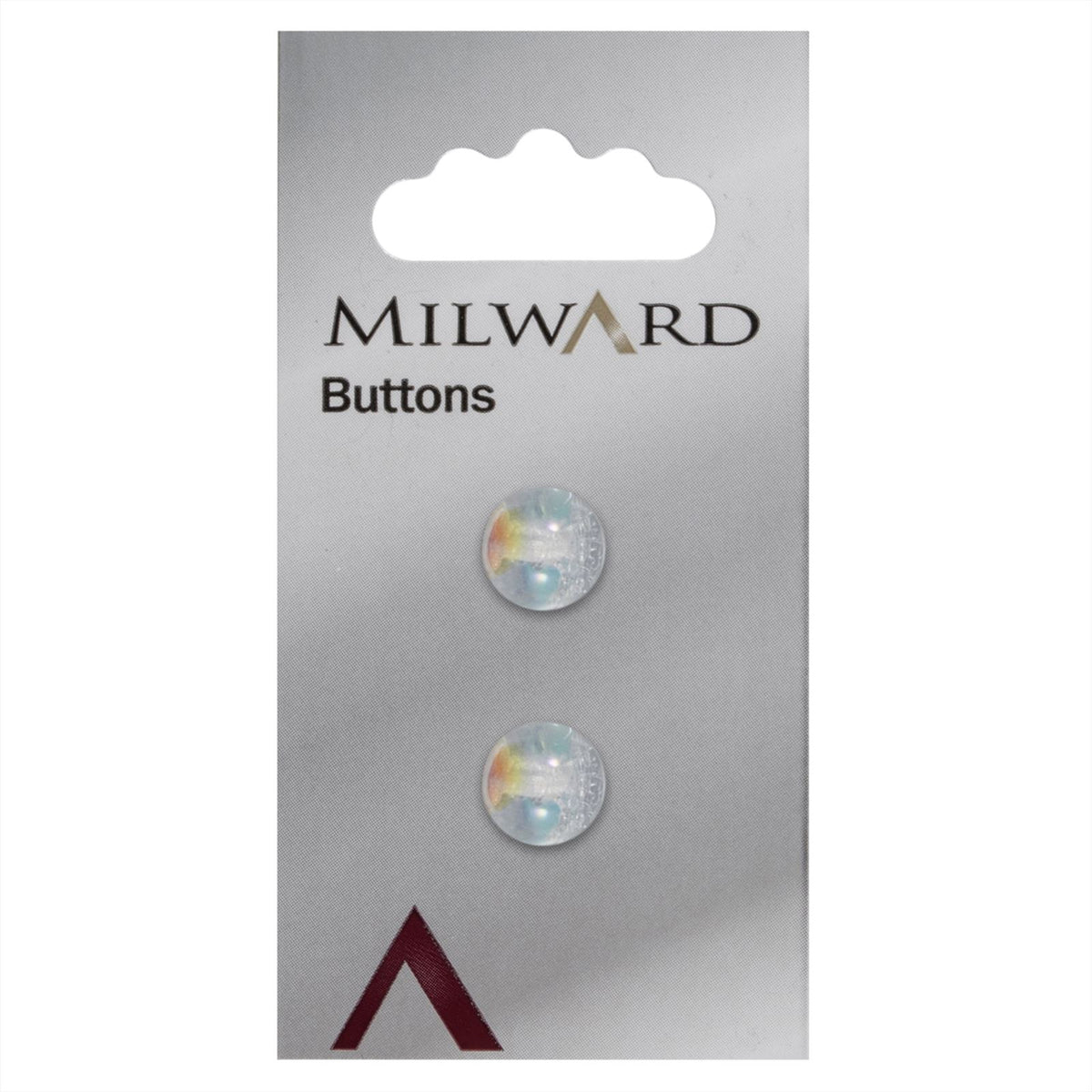 Milward Knoop Glanzende Bol Parelmoer 11mm (2 stuks)