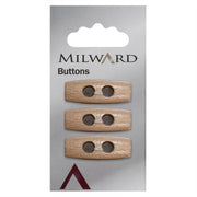 Milward Knoop Knebel Hout 30mm (3 stuks)