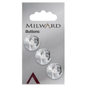 Milward Knoop Kristal 17mm (3 stuks)