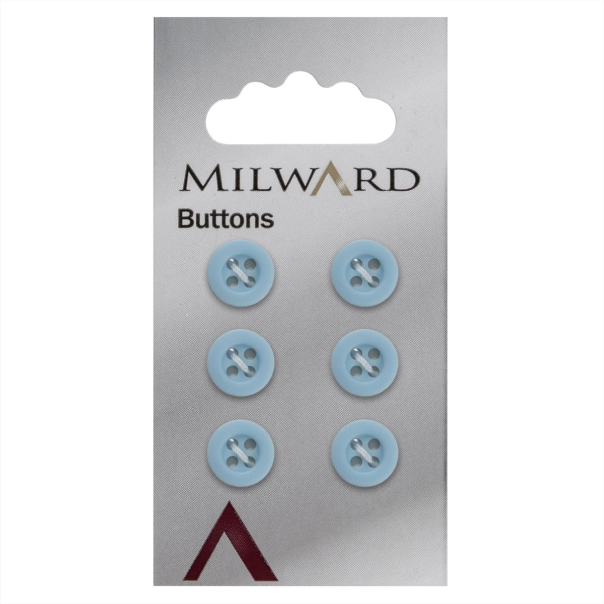 Milward Knoop Mat met Opstaande Rand Blauw 10mm (6 stuks)