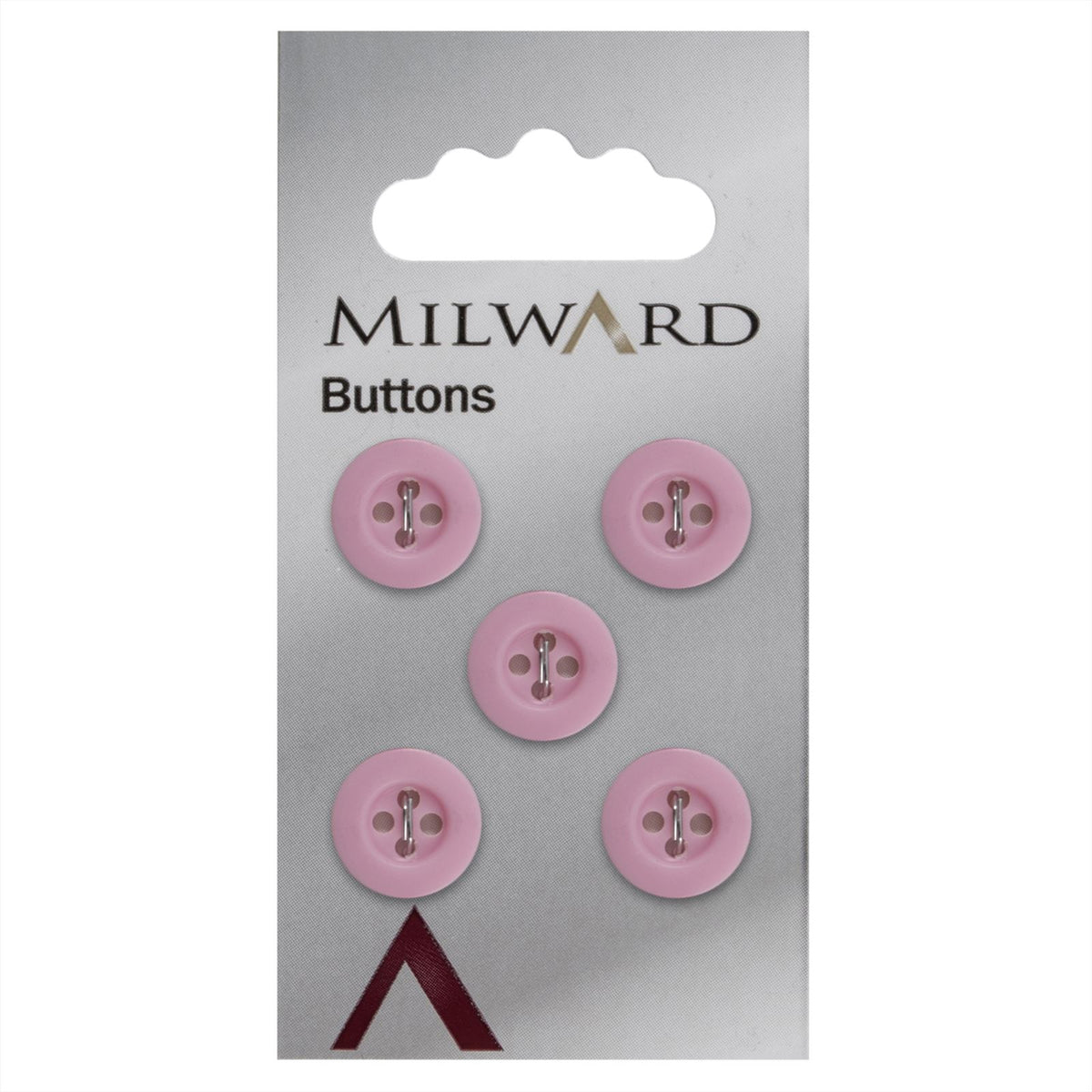 Milward Knoop Mat Roze 12mm (5 stuks)