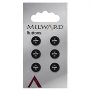 Milward Knoop Mat Zwart 10mm (6 stuks)