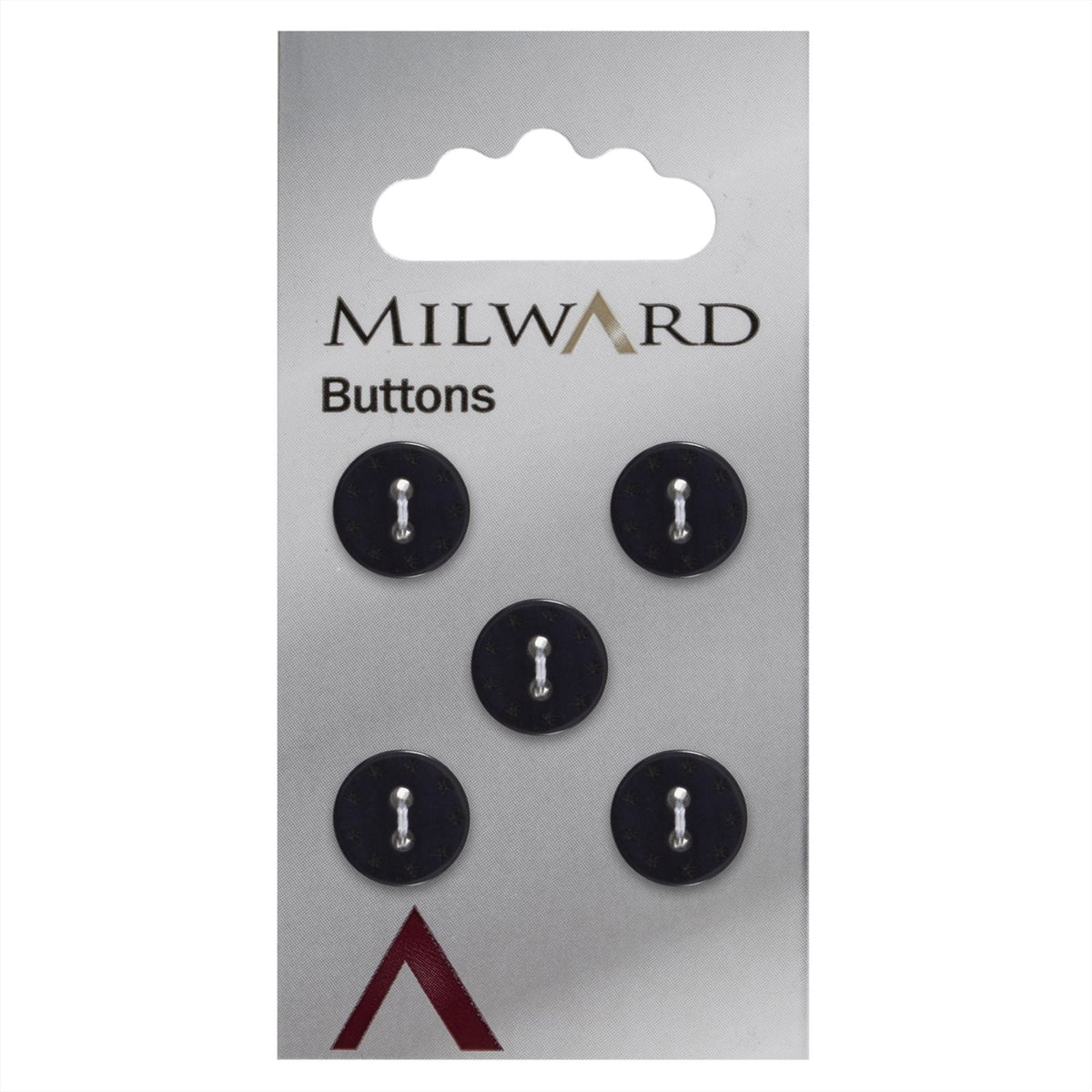 Milward Knoop met Sterretjes Paars 12mm (5 stuks)