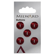 Milward Knoop met Sterretjes Rood 12mm (5 stuks)