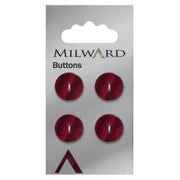 Milward Knoop met Sterretjes Rood 15mm (4 stuks)