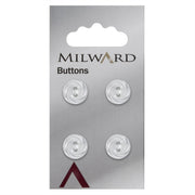 Milward Knoop met Werkje Wit 12mm (4 stuks)