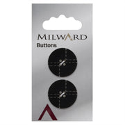 Milward Knoop met Stick Werkje Zwart 22mm (2 stuks)