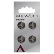 Milward Knoop Metaal Bloemblad 12mm (4 stuks)