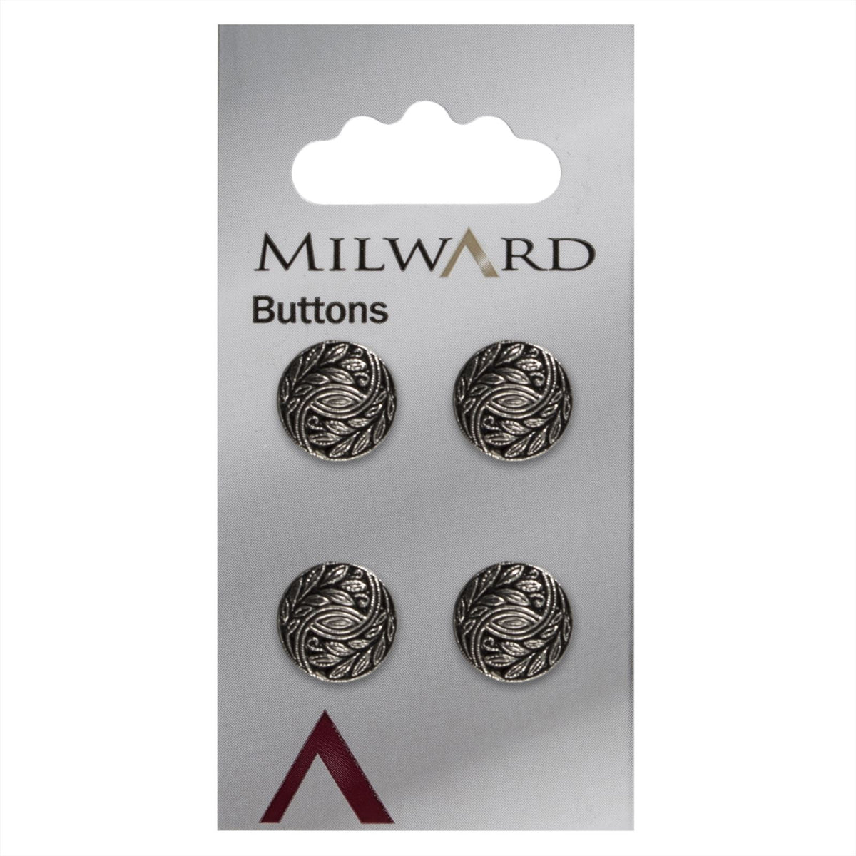 Milward Knoop Metaal Bloemblad 12mm (4 stuks)